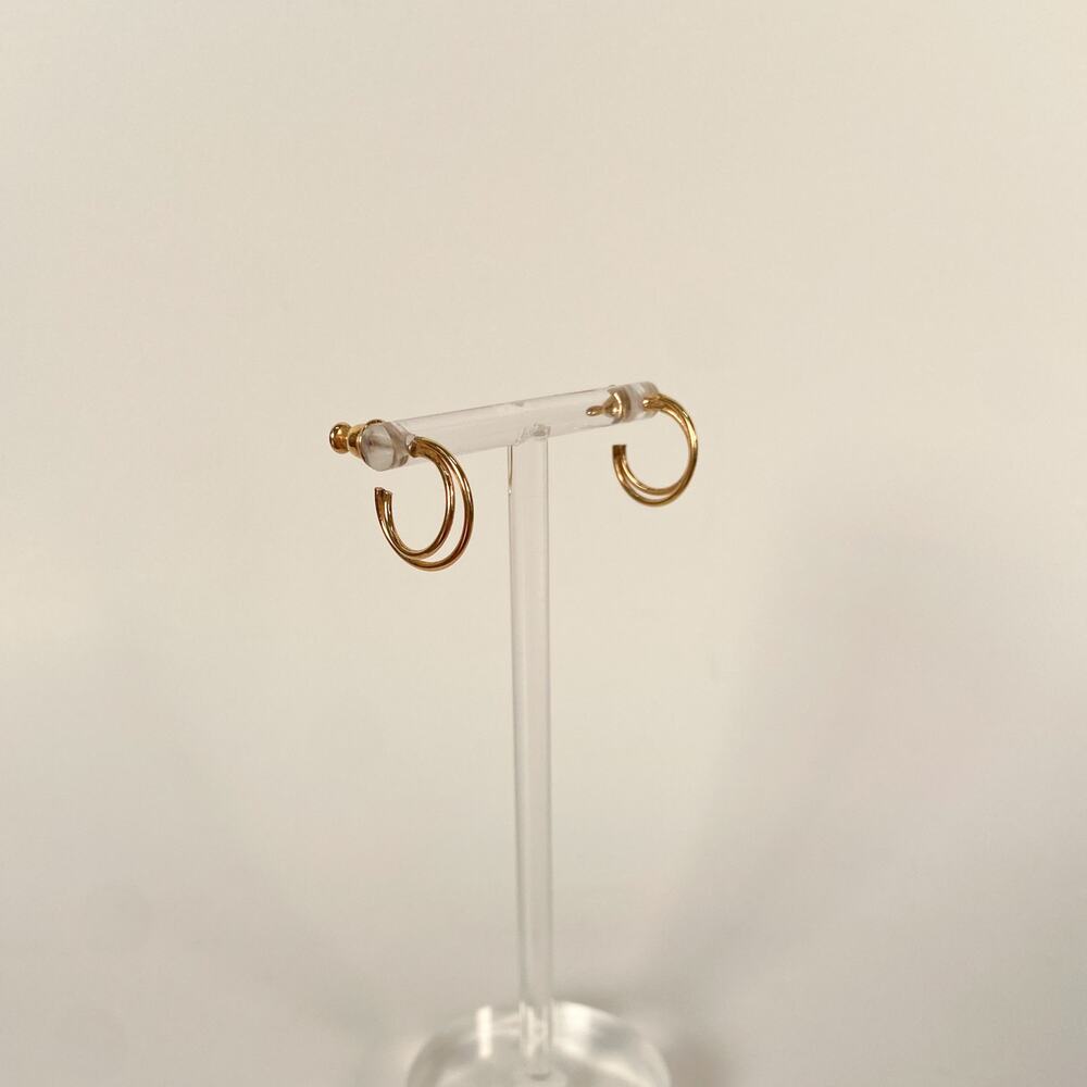 Vintage Small Gold Hoop Earrings